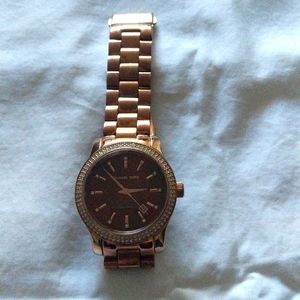 Michael Kors Runway Rose Gold-tone Ladies Watch MK5494